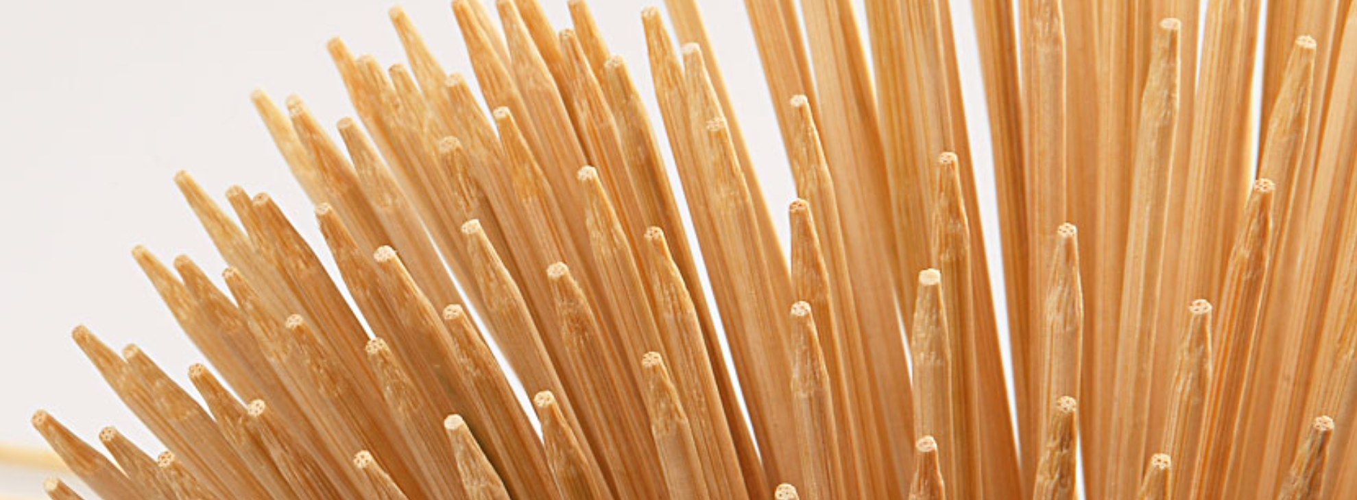Ξυλάκια bamboo χωρίς μύτη, με ίσια κοφτή άκρη